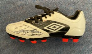 Football Geoff Hurst signed Umbro Football Boot. Good Condition. All autographs come with a