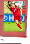 Football Fara Williams signed England 12x8 colour photo. Good Condition. All autographs come with
