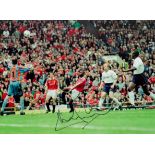 Football Andy Cole signed 16x12 colour photo pictured in action for Manchester United. Good