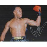 Boxing Nigel Benn signed 16x12 colour photo. Good Condition. All autographs come with a