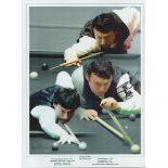 Snooker Jimmy White The Whirlwind signed 16x12 colourised montage print. Good Condition. All