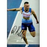 Athletics Richard Kilty signed 12x8 colour photo. Richard Kilty (born 2 September 1989 in Stockton-