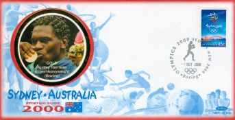 Olympics Audley Harrison signed Sydney Australia Sporting Glory 2000 FDC PM Olympics 2000 Sydney NSW
