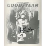 Motor Racing Jack Brabham signed 7x5 Good Year promo photo. Good Condition. All autographs come with