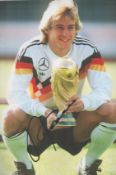 Football Jurgen Klinsmann signed Germany World Cup 12x8 colour photo. Good Condition. All autographs