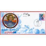 Olympics Kate Allenby signed Sydney Australia Sporting Glory 2000 FDC PM Olympics 2000 Sydney NSW