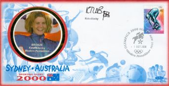 Olympics Kate Allenby signed Sydney Australia Sporting Glory 2000 FDC PM Olympics 2000 Sydney NSW