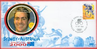 Olympics Jason Queally signed Sydney Australia Sporting Glory 2000 FDC PM Olympics 2000 Sydney NSW
