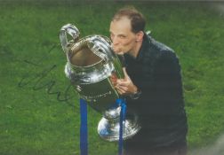 Football Thomas Tuchel signed 12x8 colour photo. Thomas Tuchel (born 29 August 1973) is a German