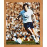 Football. Steve Perryman Signed 10x8 colour photo. Photo shows Perryman in action for spurs. Good