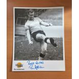 Football. Ron Atkinson Signed 10x8 black and white Autographed Editions page. Bio description on the