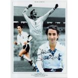Football Ossie Ardiles signed 16x12 Spurs Legend colour montage print. Good Condition. All