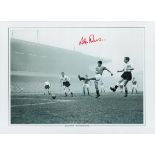 Football Alex Dawson signed 16x12 Manchester United black and white print. Good Condition. All