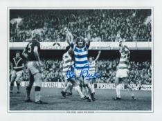 Football Stan Bowles signed 16x12 QPR colourised print. Good Condition. All autographs come with a