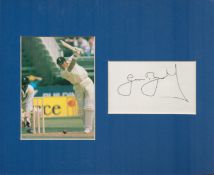 Cricket Geoffrey Boycott 10x8 overall mounted signature piece includes signed album page and