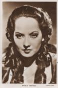 Merle Oberon Signed 5x3 vintage black and white photo. Good Condition. All autographs come with a