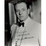 Paul Henreid Signed 10x8 inch Black and White Photo. Signed in black ink. Dedicated. Good Condition.