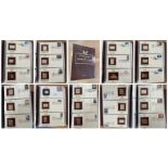 48 United States Golden Replicas of United States Stamps, Proof Replicas gleaming surface of 22kt