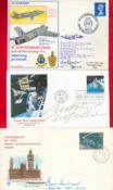 3 x Signed FDCs 21st Anniversary Year - First Carrier Landing of A Swept Wing Jet Aircraft Signed by