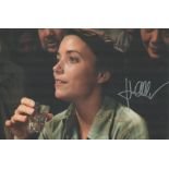 Karen Allen signed 12x8 colour photo. American film and stage actress. Good Condition. All