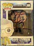 Jeff Goldblum signed David Levinson Independence Day Vinyl Bobble Head model signature on box.