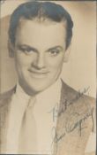 Jim Cagney Signed 5x3 vintage black and white photo. Good Condition. All autographs come with a