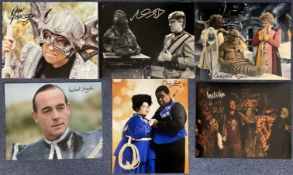 Dr Who Collection 6 signed 10x8 photos includes Nabil Shaban, Christopher Ryan, Clive Rose,