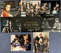 SCI FI collection 8 signed colour photos from some great names from TV and Film includes Nabil