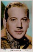 Melvyn Douglas Signed 5x3 inch approx Colour Photo. Signed in blue ink. Good Condition. All