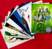 TV Collection of 12 Presenters / Personalities Signed Photo Cards approx size 6 x 4 Includes Katy