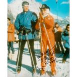 Lynn Holly Johnson signed 10 x 8 inch colour Ski scene photograph pictured during her role as Bibi