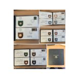 8 Papua New Guinea Coin Covers Housed in black Logoed Folder. Good Condition. All autographs come