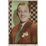 Bing Crosby Signed 5x3 colour photo. Good Condition. All autographs come with a Certificate of