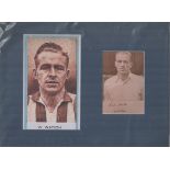 1900's Football Star William Watson Signed Black and white photo, with unsigned pixelated photo