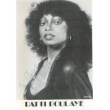 Patti Boulaye signed 6x4 black and white photo. Dedicated. Good Condition. All autographs come