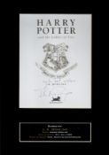 JK Rowling signed 12x8 overall mounted Harry Potter and the Goblet of Fire Book page. Good