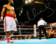 Danny Williams signed 10x8 colour photo pictured during his shock victory over Mike Tyson. Daniel