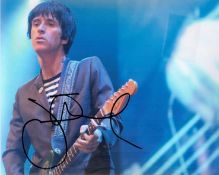 Johnny Marr signed 10x8 colour photo. Good Condition. All autographs come with a Certificate of