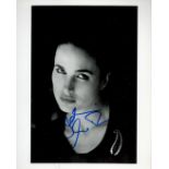 Andie McDowell signed 10 x 8 inch b/w portrait photo. . Good Condition. All autographs come with a