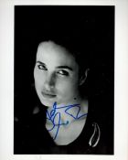 Andie McDowell signed 10 x 8 inch b/w portrait photo. . Good Condition. All autographs come with a