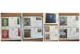 30 Israel Limited Edition Series FDCs with interesting postmarks and stamps. Housed in an Israeli