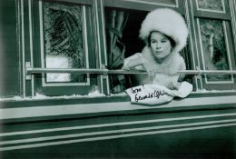 Geraldine Chaplin signed 12x8 black and white photo from Dr Zhivago. Good Condition. All