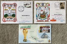 Football signed cover collection, three covers signed by David Speedie, Norman Whiteside and Lee