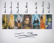 Star Wars Jerome Blake signed 10 x 8 inch colour photo; he has added all seven cast names he has