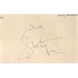 Dusty Springfield signed album page. Good Condition. All autographs come with a Certificate of