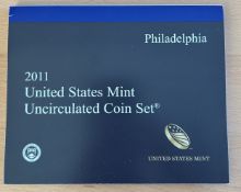 2011 United States Mint Uncirculated Coin Set For Philadelphia. 14 Coins in total. Good Condition.