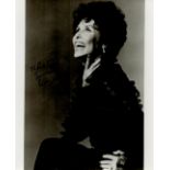 Lena Horne Signed 10x8 inch Black and White Photo. Signed in blue ink. Dedicated. Good Condition.