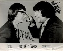 Little and Large signed 10x8 vintage black and white promo photo. Good Condition. All autographs