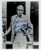 Perry Como Signed 10x8 inch Black and White Photo. Signed in blue ink. Dedicated. Good Condition.