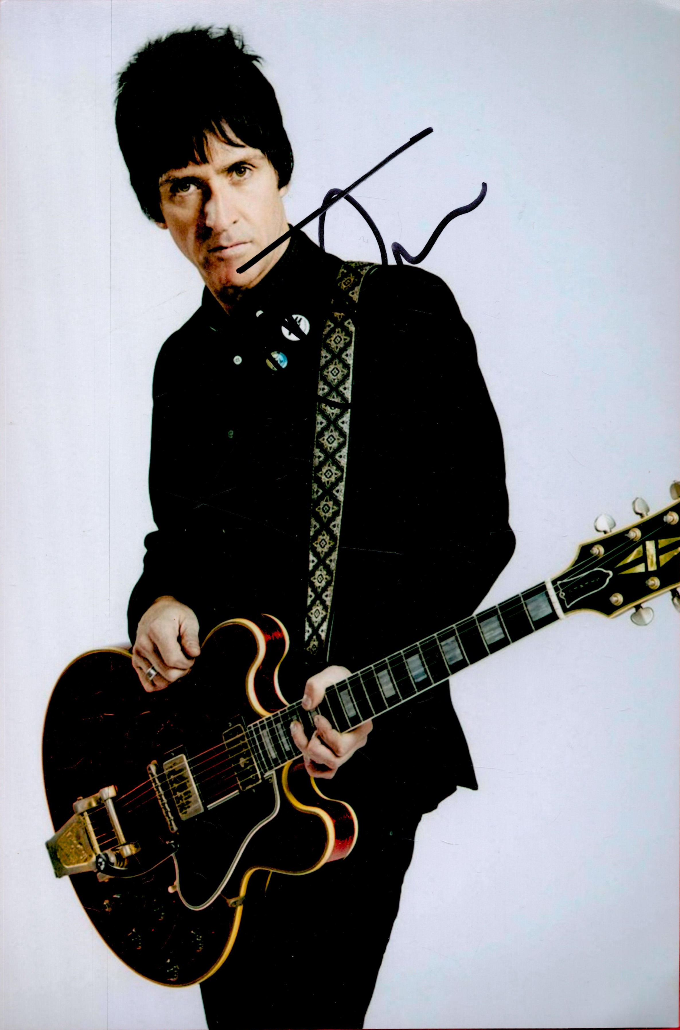 Johnny Marr signed 12x8 colour photo. Johnny Marr (born John Martin Maher, 31 October 1963) is an